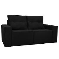 Sofá 1,80 Moderno 2 Lugares Confortável Onix Preto - 1