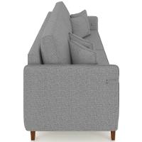 Sofá 3 Lugares Living 232cm Pé Madeira Zoe Linho Cinza Escuro Z08 - Mpozenato - 7