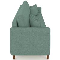 Sofá 3 Lugares Living 232cm Pé Madeira Zoe Linho Verde Z08 - Mpozenato - 7