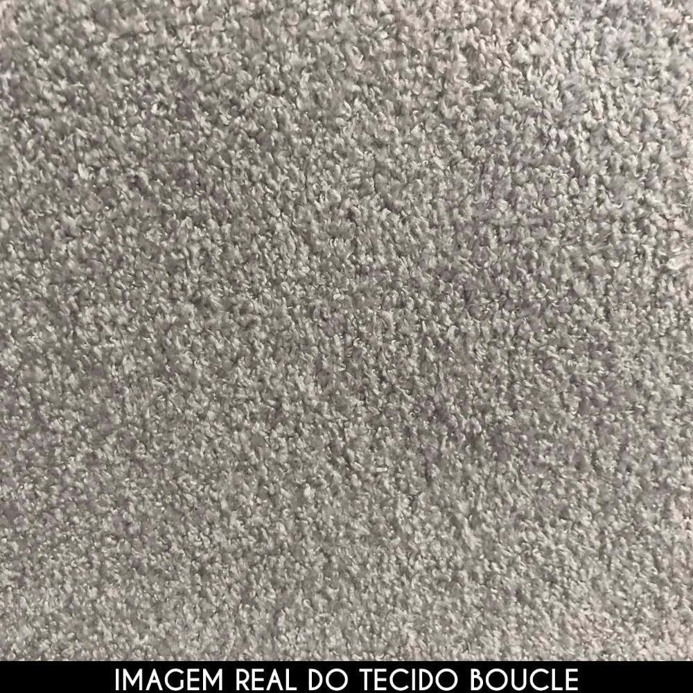 Sofá 3 Lugares 210cm Orgânico Viana B10 Bouclê Creme - Mpozenato - 5