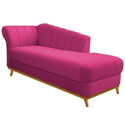 Recamier Vanessa 140cm Lado Direito Suede Pink Adj Decor