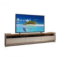 Rack Para Tv 2.2 Sublime Off White Com Naturale - Gelius Móveis - 1