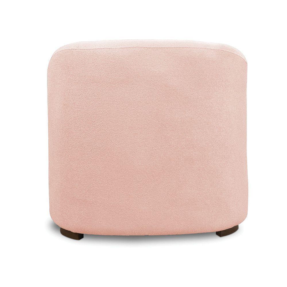 Poltrona Decorativa Orgânica Para Sala Diully Bouclê E03 - D'rossi Rose - 7