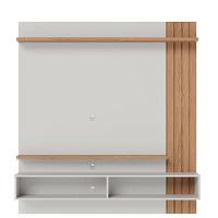 Painel Para Tv Home Suspenso Juriti 1.5 Off White Matte Freijó Com Mesa De Centro Jeri Freijó Off White - Colibri - 5