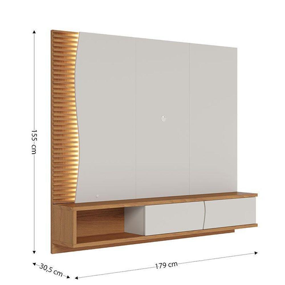 Home Suspenso Egeu Com Mesa De Centro Jeri Off White Freijó - Colibri - 4