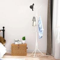 Mancebo Cabideiro Arara 9 Ganchos Roupa Blusa Casaco Bolsa Chapeu Closet Quarto Sala Organizaçao Multiuso Resistente - 2