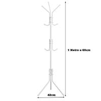 Mancebo Cabideiro Arara 9 Ganchos Roupa Blusa Casaco Bolsa Chapeu Closet Quarto Sala Organizaçao Multiuso Resistente