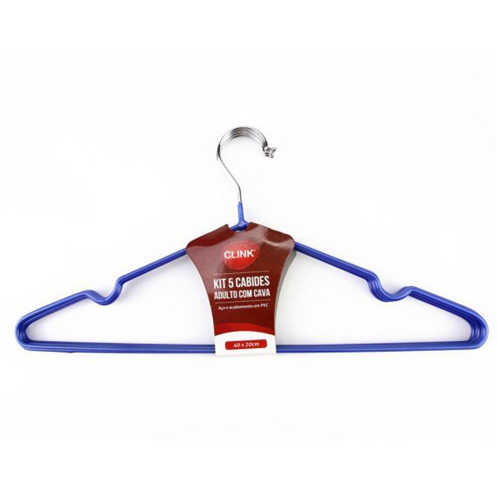 Kit 5 Cabides Metalicos 40 Cm X 20 Cm 1un - 1