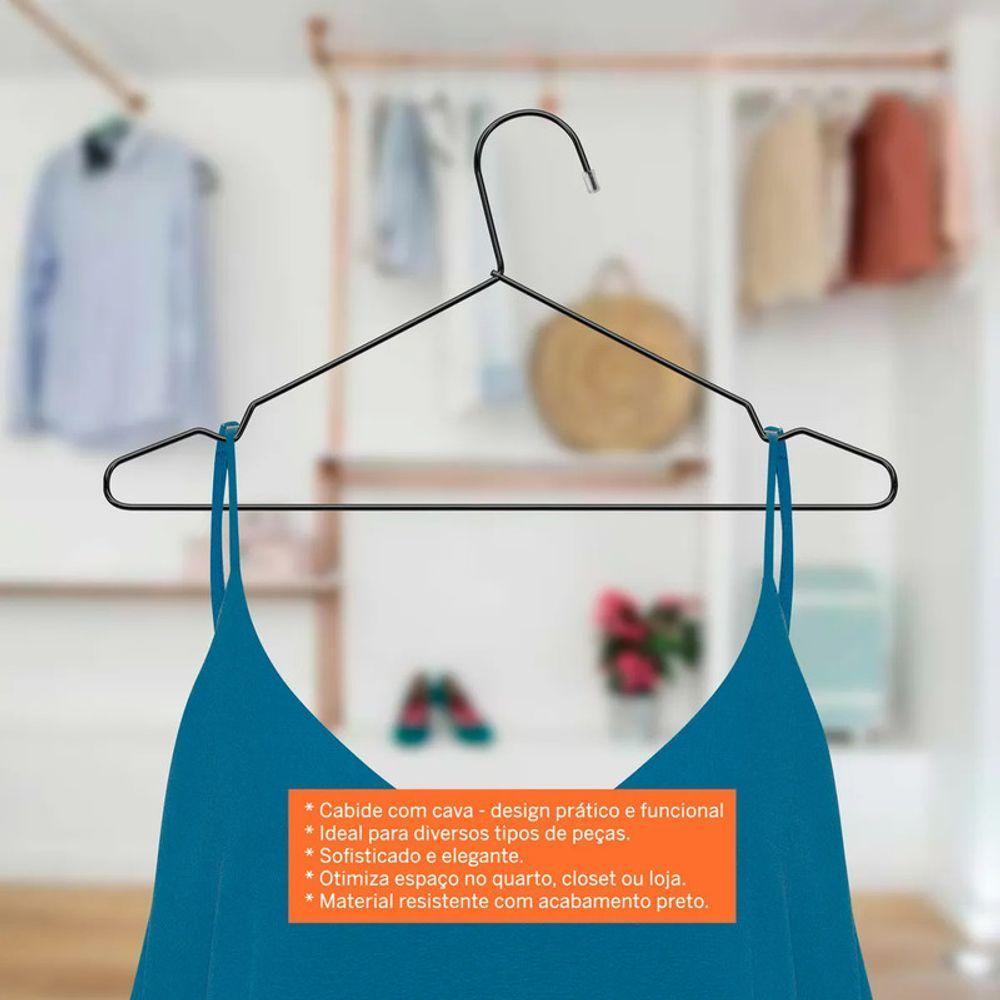 Kit 5 Cabides Metalicos 40 Cm X 20 Cm 1un - 5