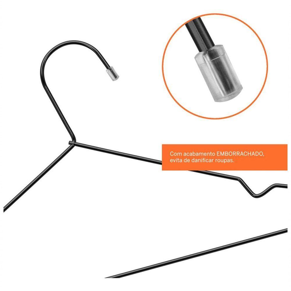 Kit 5 Cabides Metalicos 40 Cm X 20 Cm 1un - 6