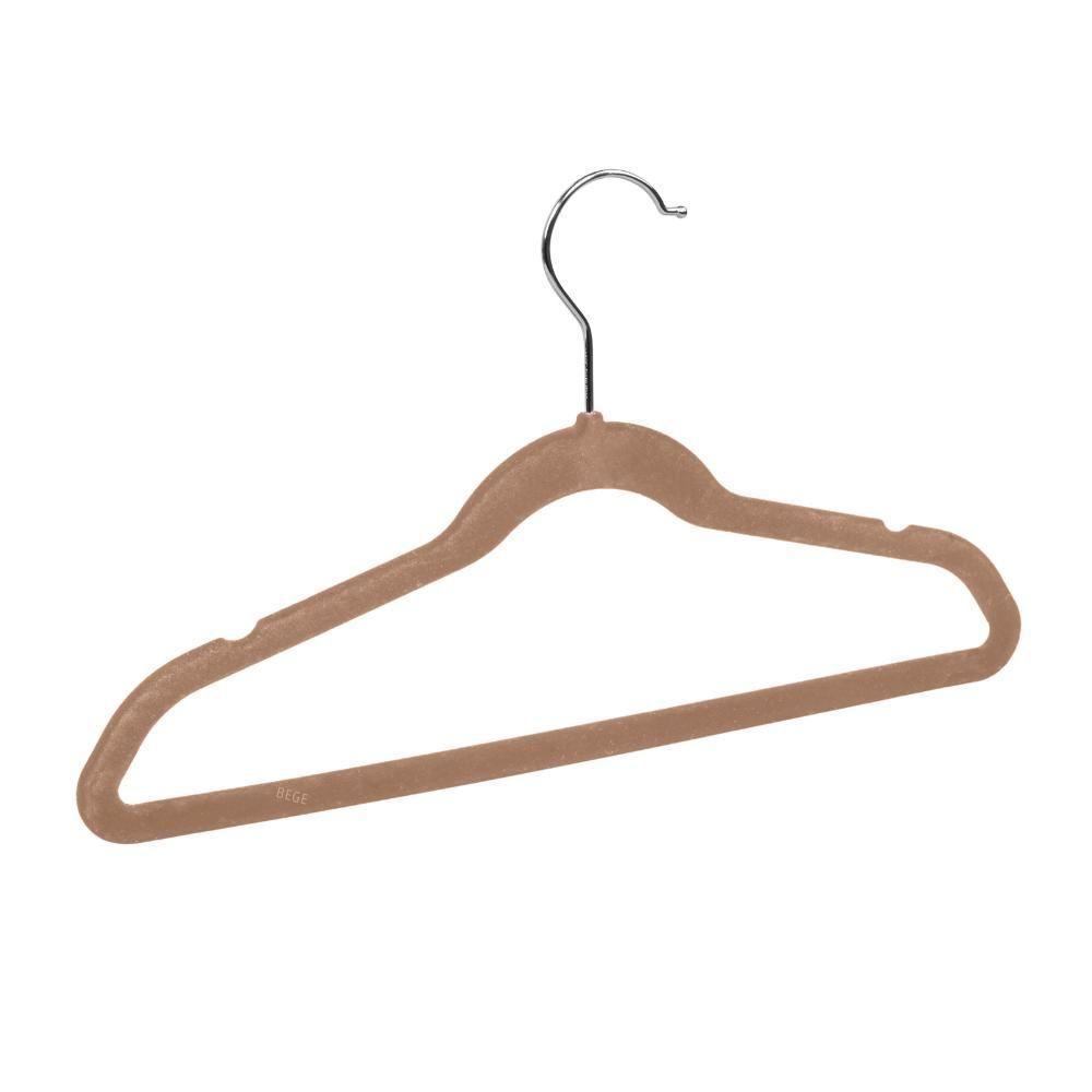 Cabide De Veludo Bege 42cm My Closet Ordene 24 Unidades - 2