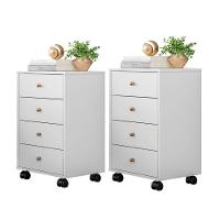 Conjunto De Cômodas 4 Gavetas Lion Mitchell Branco - 1