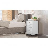 Conjunto De Cômodas 4 Gavetas Lion Mitchell Branco - 2