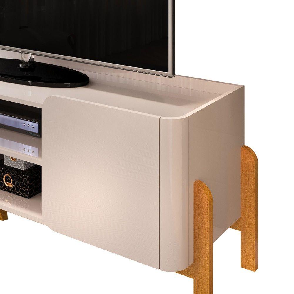 Bancada Para Tv Até 65 Polegadas 2 Portas Cher Off White Cedro- Mabe Magazine - 5