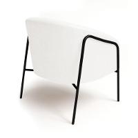 Poltrona Sala Industrial Alta Preto Kit 2 Stella Sintético Pu D03 - D'rossi Branco - 7