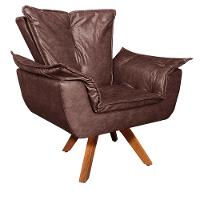 Kit 01 Namoradeira E 02 Poltronas Opala Corano Marrom - 5