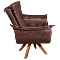 Kit 01 Namoradeira E 02 Poltronas Opala Corano Marrom - 6