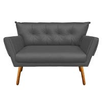 Kit 1 Namoradeira e 1 Poltrona Giratória Anitta Grafite - 3