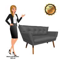 Kit 1 Namoradeira e 1 Poltrona Giratória Anitta Grafite - 6