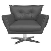 Kit 1 Namoradeira e 1 Poltrona Giratória Anitta Grafite - 10