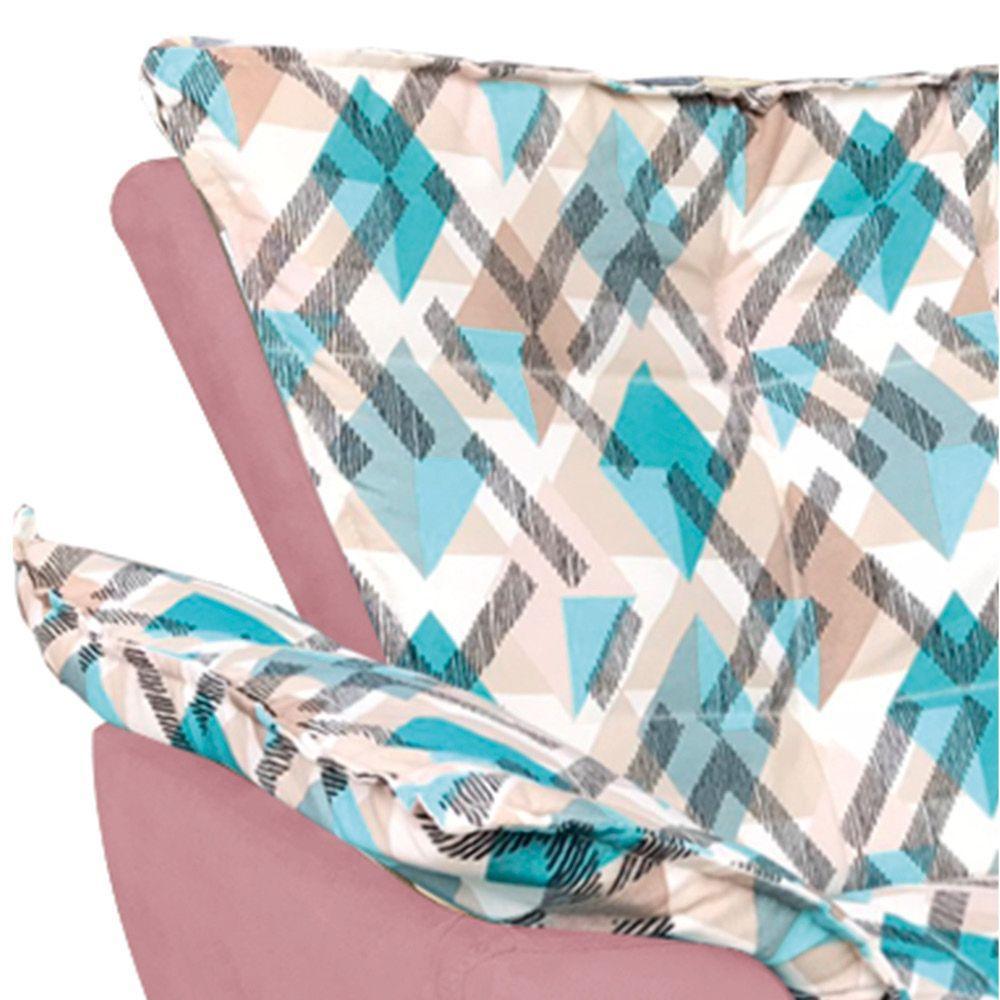 Kit 1 Namoradeira 2 Poltronas E 2 Puffs Opala Composê Suede - 5