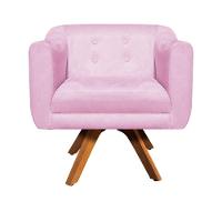 Kit 02 Poltronas Giratória Julia Rosa Bebê - 6