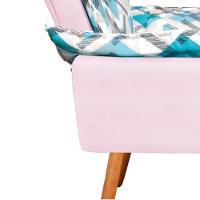 Kit 1 Namoradeira 2 Poltronas E 2 Puffs Opala Composê Suede - 2