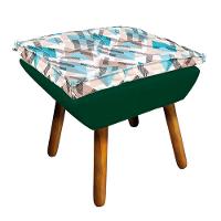 Kit 1 Namoradeira 2 Poltronas E 2 Puffs Opala Composê Suede