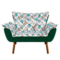 Kit 1 Namoradeira 2 Poltronas E 2 Puffs Opala Composê Suede - 5