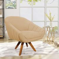 Poltrona Giratória Giovana Linho Areia A27 - 7