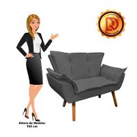 Kit Namoradeira e 2 Poltronas Opala Corino Pé Palito D´rossi - 10