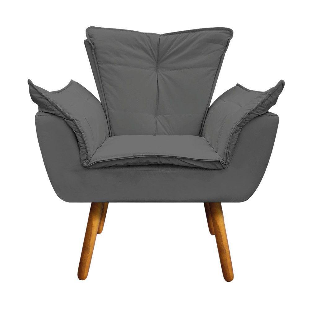 Kit Namoradeira e Poltrona Opala Corino Pés Palito D´rossi - 10