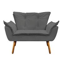 Kit Namoradeira e Poltrona Opala Corino Pés Palito D´rossi - 6