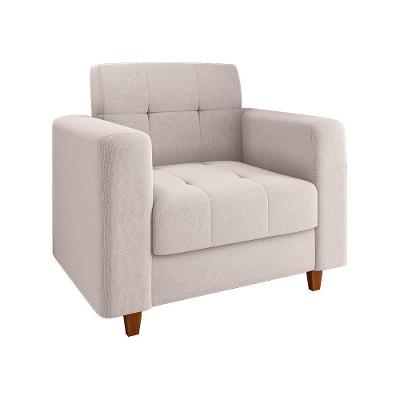 Poltrona Arezzo Linho Castanho A27 Areia