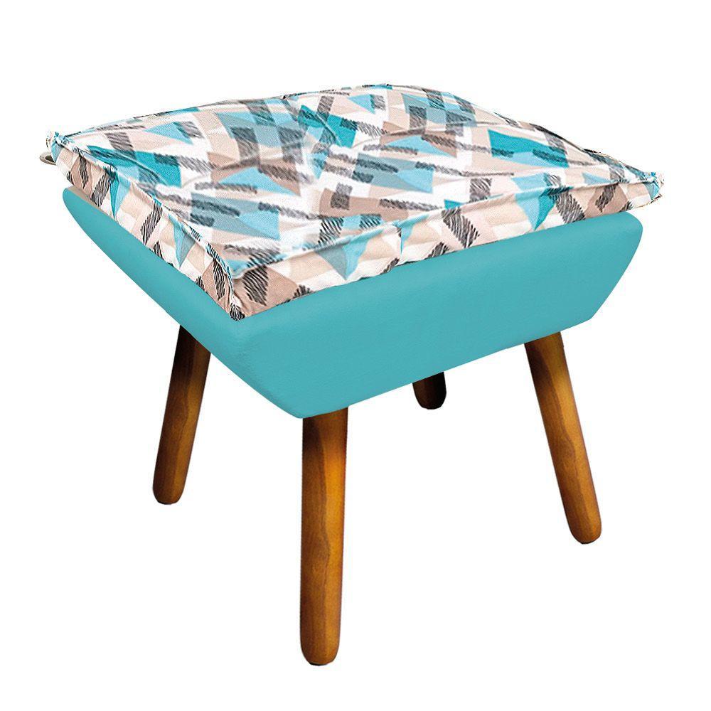 Kit 01 Namoradeira 02 Poltronas e 02 Puffs Opala Composê - 2