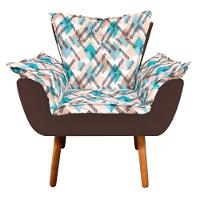 Kit 01 Namoradeira 02 Poltronas e 02 Puffs Opala Composê - 5