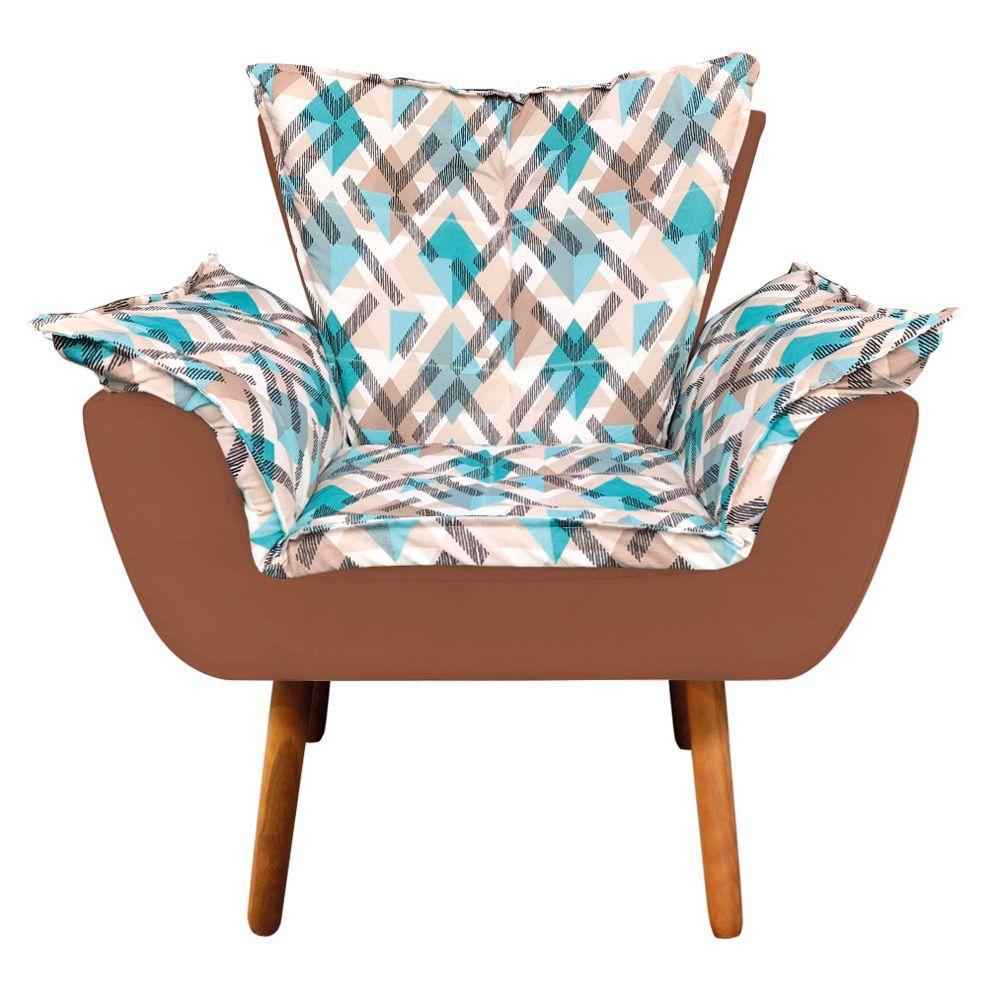 Kit 01 Namoradeira 02 Poltronas e 02 Puffs Opala Composê - 5