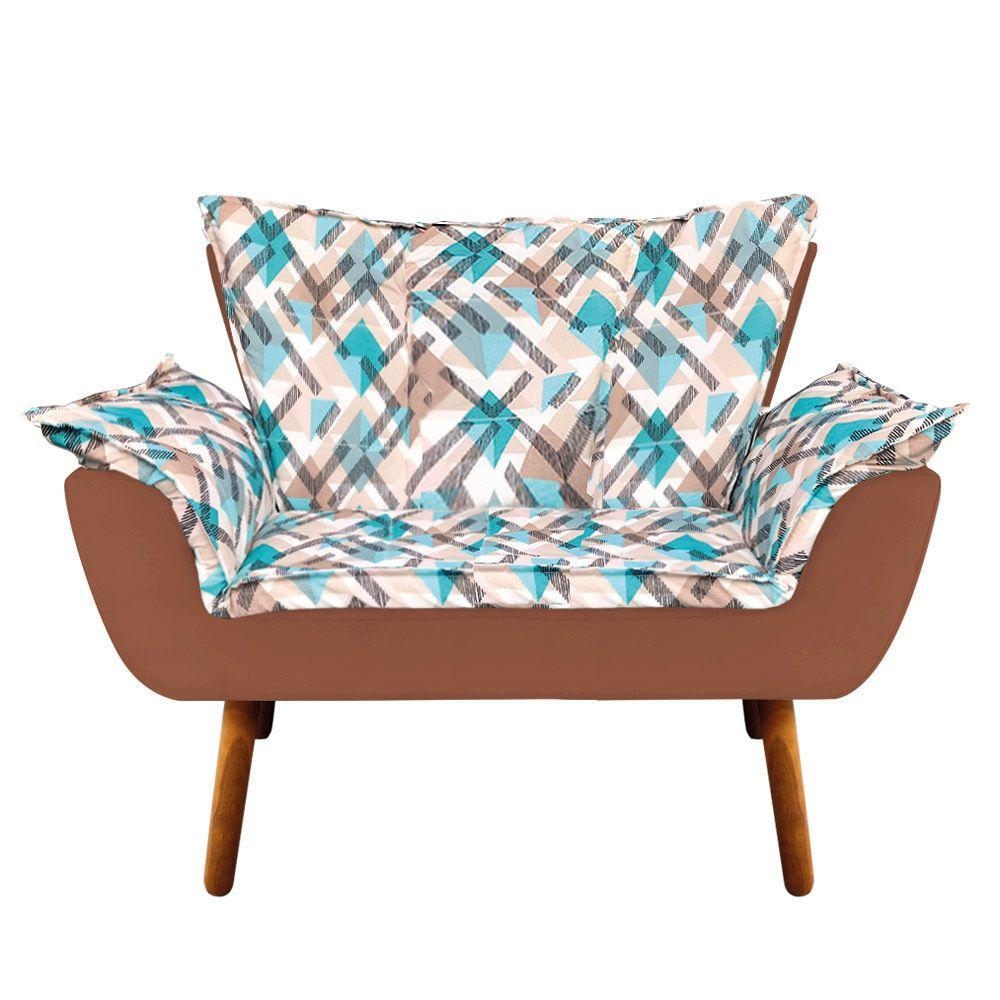 Kit 01 Namoradeira 02 Poltronas e 02 Puffs Opala Composê - 9