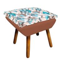 Kit 01 Namoradeira 02 Poltronas e 02 Puffs Opala Composê - 2