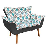 Kit 01 Namoradeira 02 Poltronas e 02 Puffs Opala Composê - 10