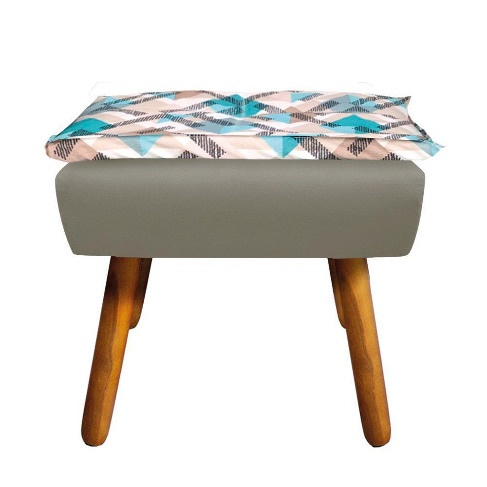 Kit 01 Namoradeira 02 Poltronas e 02 Puffs Opala Composê - 2