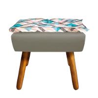 Kit 01 Namoradeira 02 Poltronas e 02 Puffs Opala Composê - 2