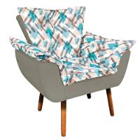 Kit 01 Namoradeira 02 Poltronas e 02 Puffs Opala Composê - 8