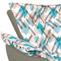 Kit 01 Namoradeira 02 Poltronas e 02 Puffs Opala Composê - 9