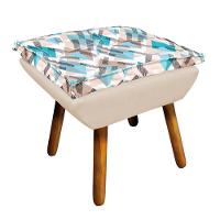 Kit 01 Namoradeira 02 Poltronas e 02 Puffs Opala Composê - 2