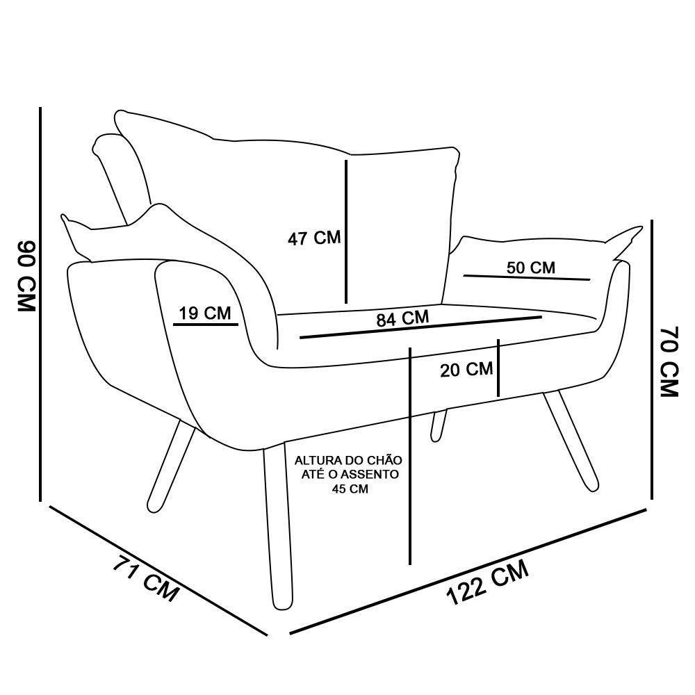 Namoradeira Opala Corano Marrom - 5