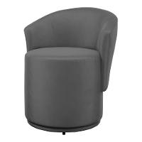 Kit 02 Poltronas Orgânicas Living Mavi Fixa Veludo Cinza Escuro - Desk Design - 7