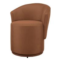 Poltrona Orgânica Living Mavi Fixa Veludo Terracota - Desk Design - 7