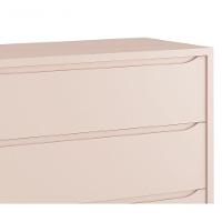 Cômoda Gaveteiro Classic New Rosa Fosco Com Natural - Reller