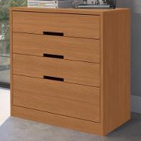 Comoda 4 Gavetas 02 Mesas De Cabeceira 2 Gavetas S82224 Kappesberg Canela - 2